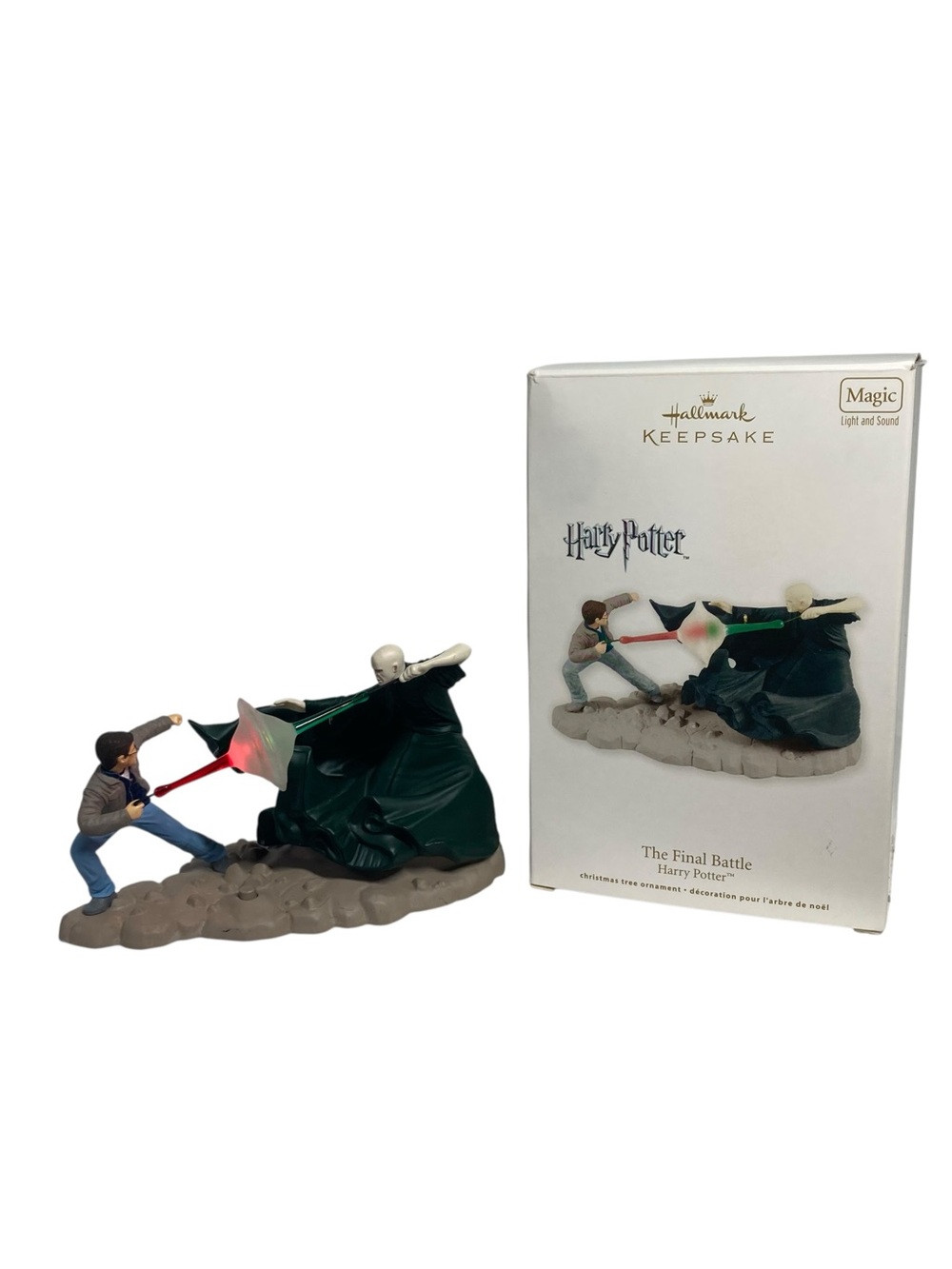 Hallmark Harry Potter The Final Battle Ornament Decor Light Sound 2012 WORKS